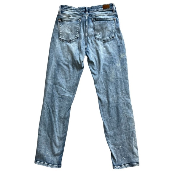 Judy Blue Destroyed Bleach Splatter Boyfriend (82169) Size 11/30 - Picture 8 of 16